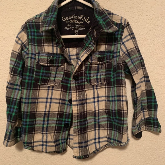 💕Osh Kosh Plaid Shirt - Picture 1 of 4